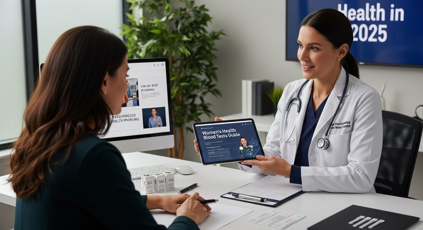 women’s blood test consultation