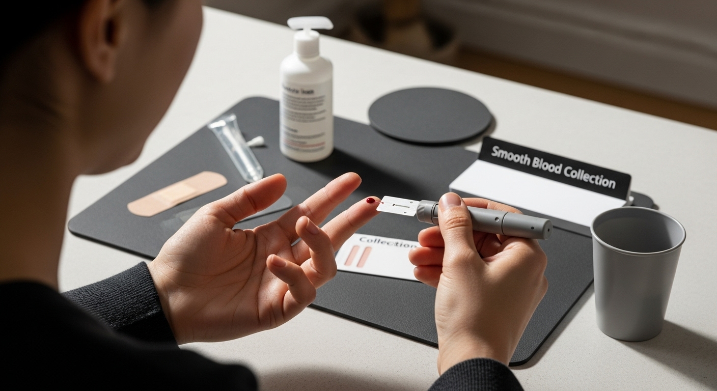 finger prick blood sample