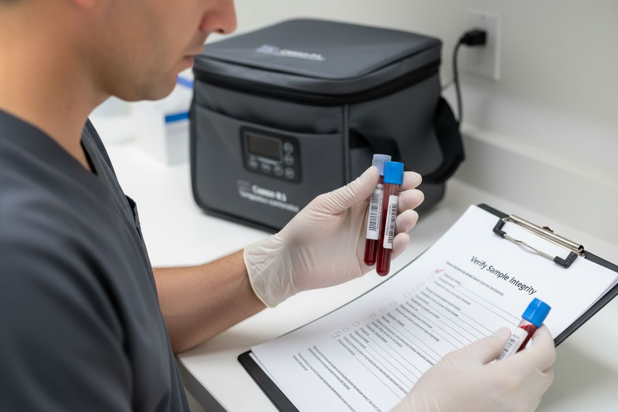 sample packing verification blood