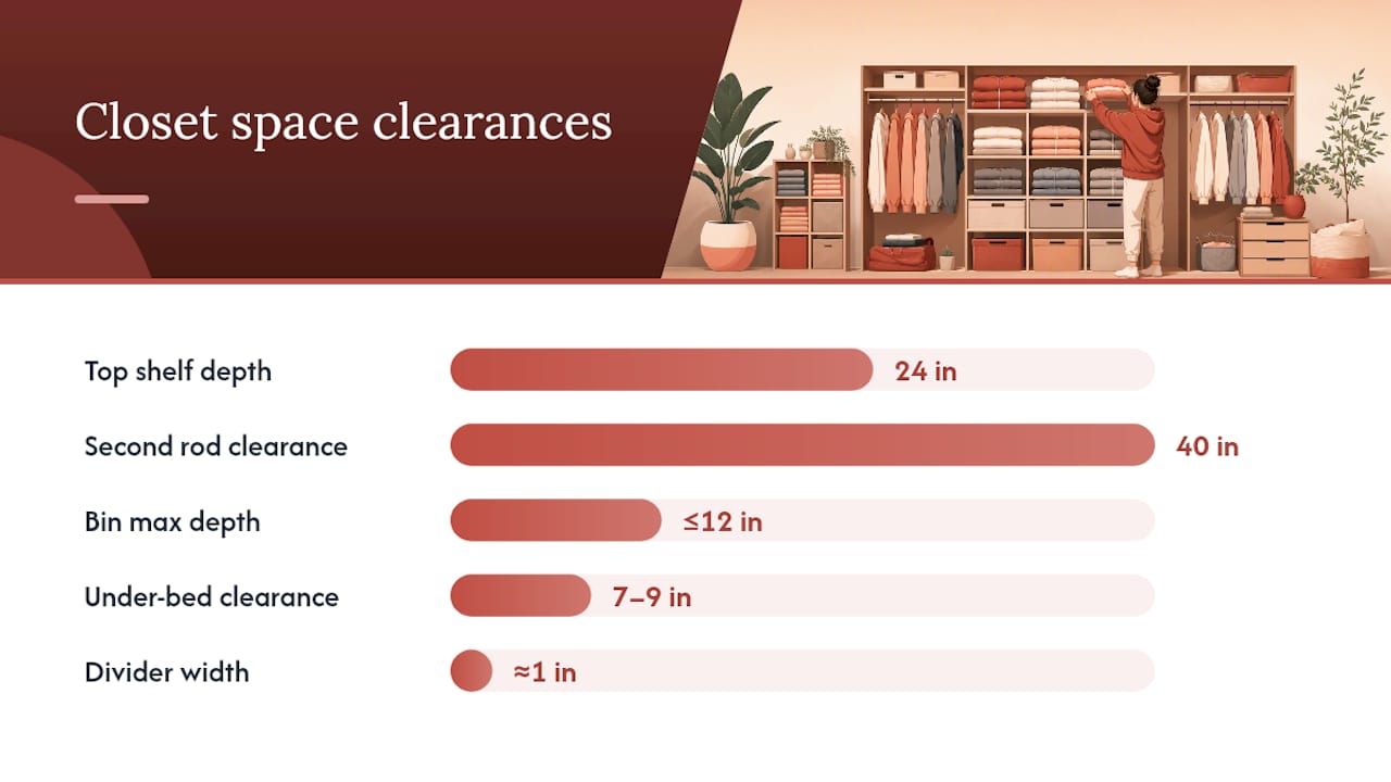 8. Extra tricks for very small closets and shared spaces — overview diagram