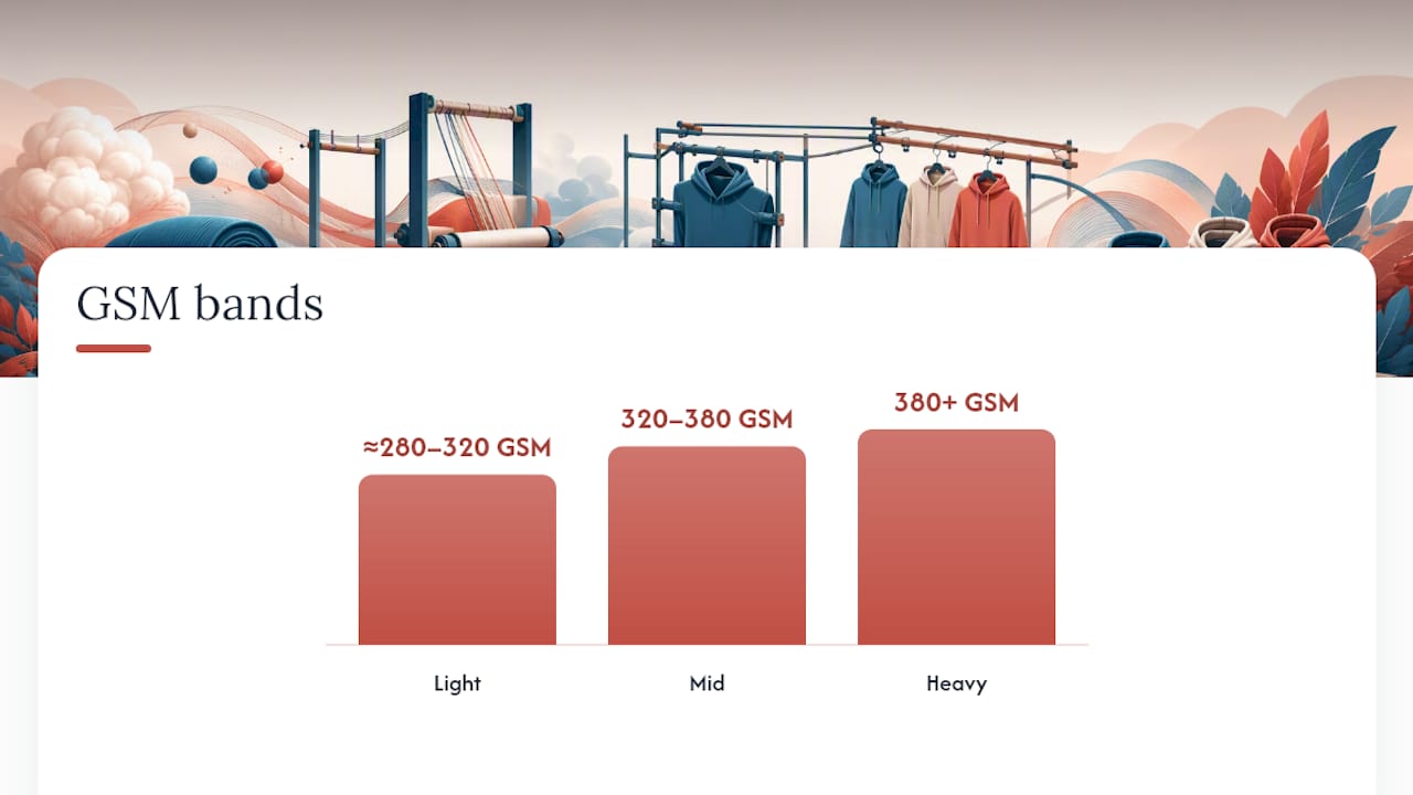 Fabric and Trims: What GSM Actually Tells You — overview diagram