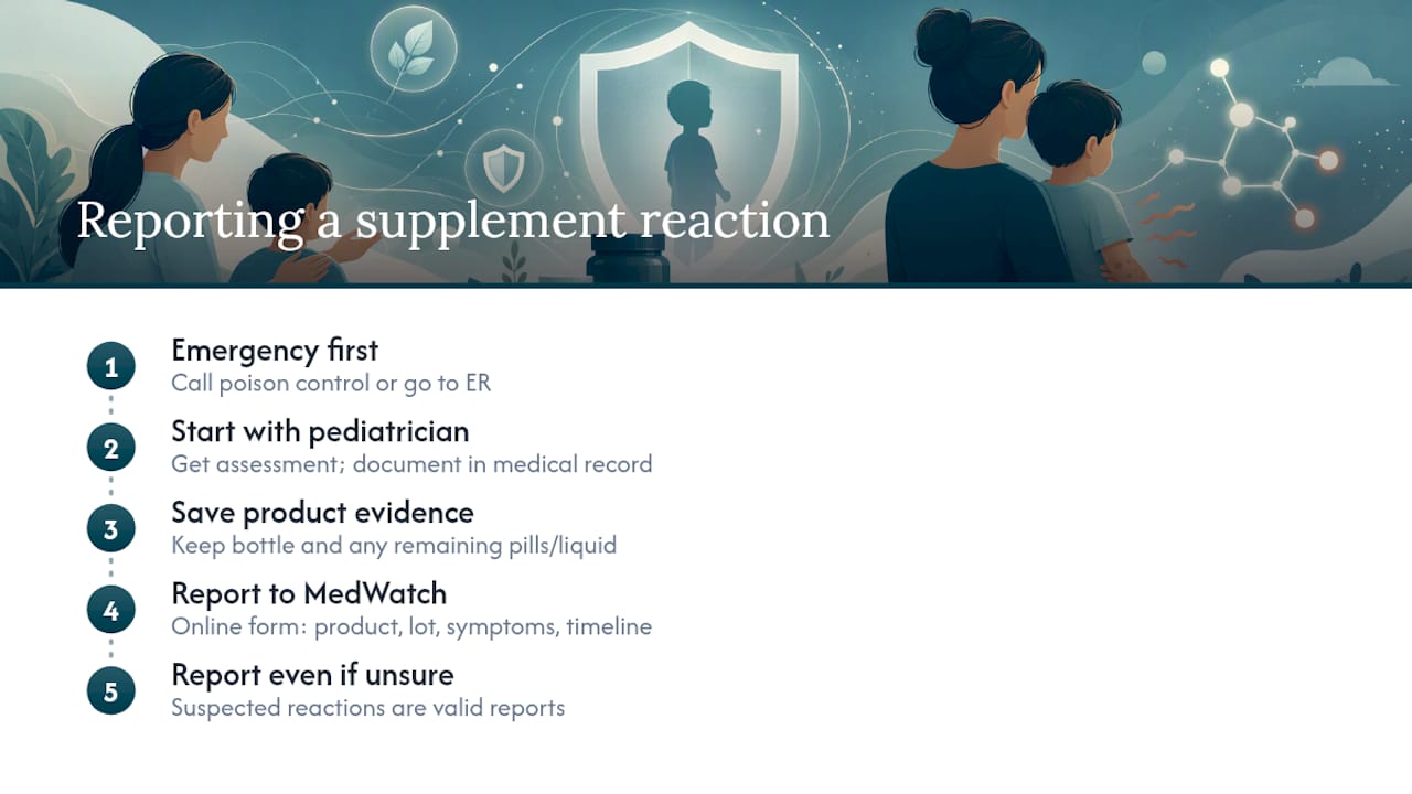 How Do You Report A Bad Reaction To A Supplement? — overview diagram