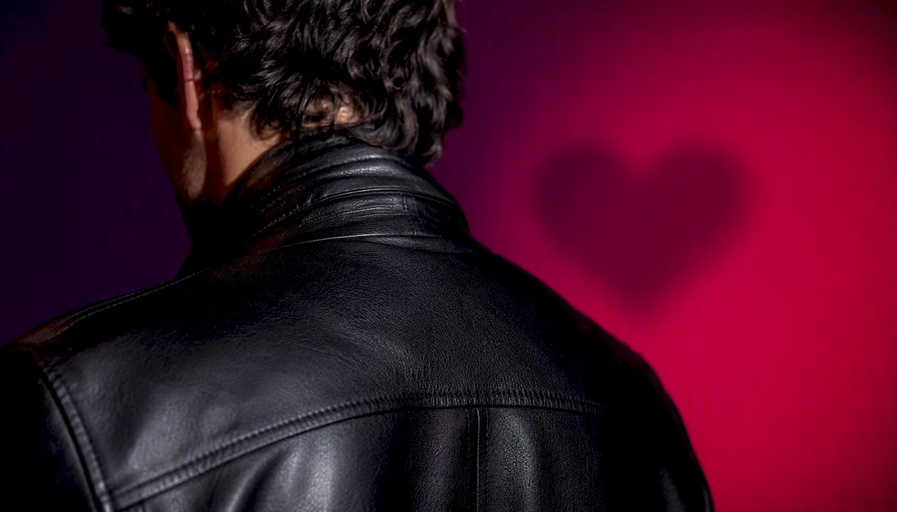 Confident back-view silhouette for faceless profile
