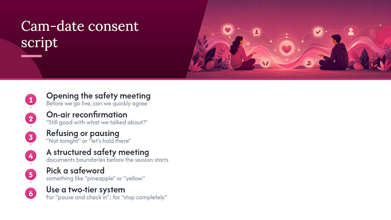 Consent checklist and script overview
