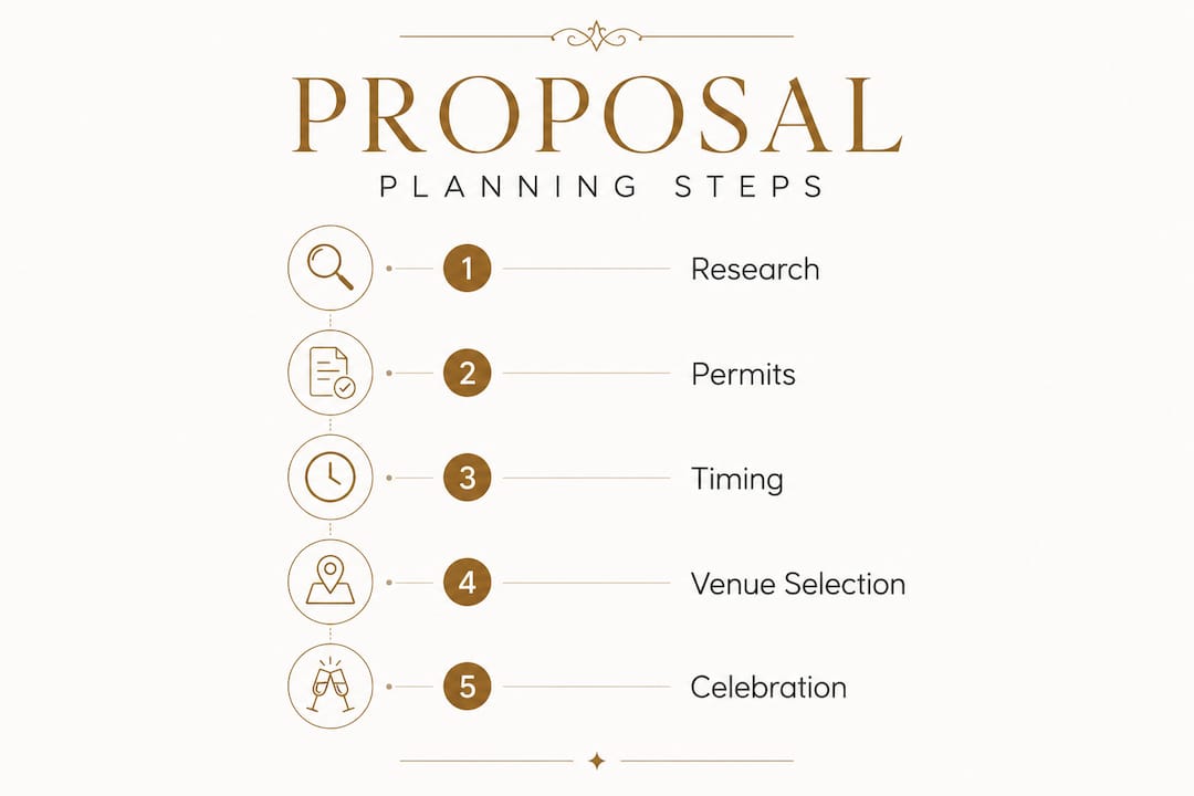 Infographic showing steps for planning proposal