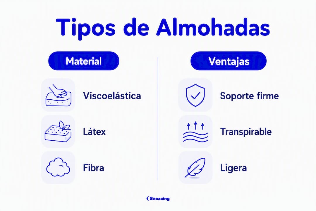 Guía visual para elegir la almohada cervical que mejor se adapta a ti