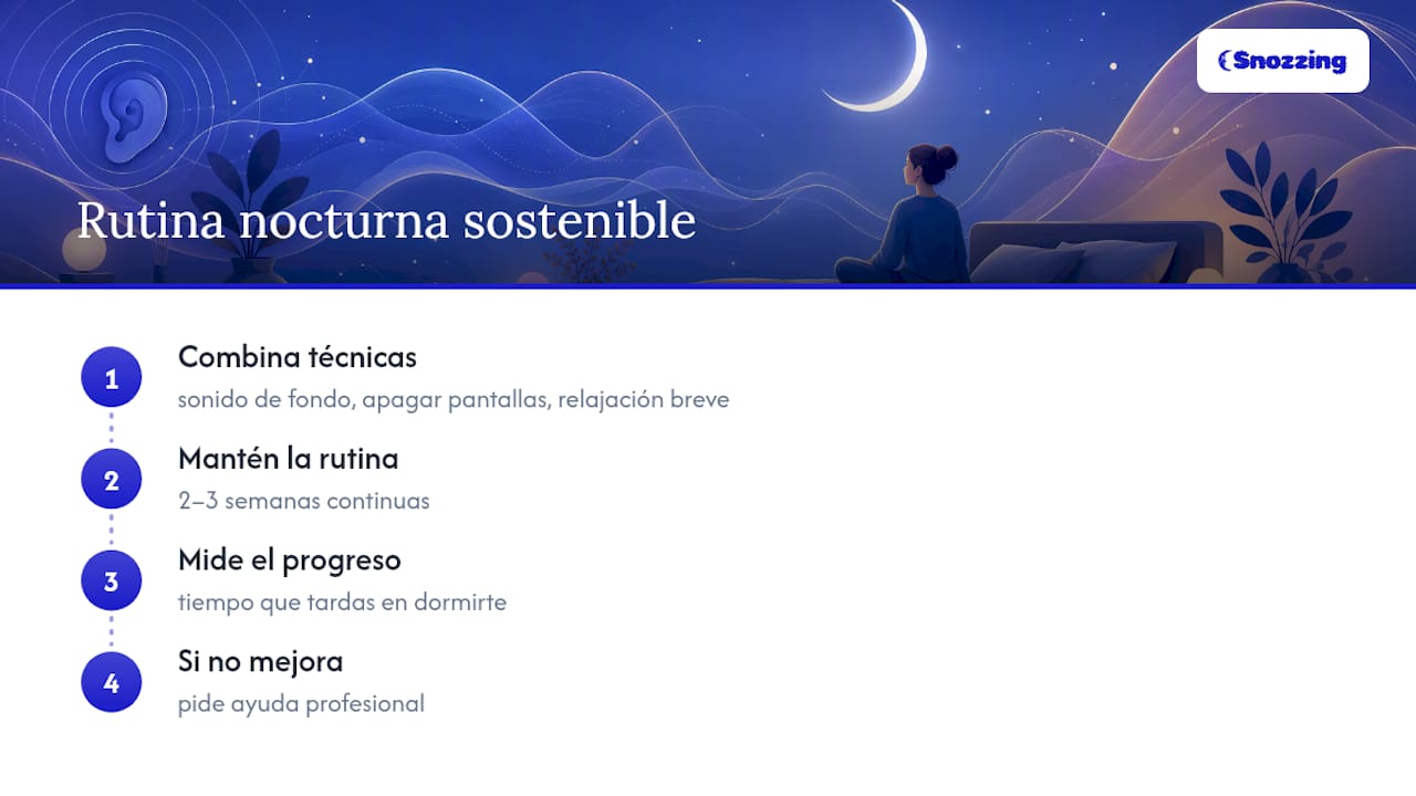 Una rutina nocturna que sí se sostiene en el tiempo — overview diagram
