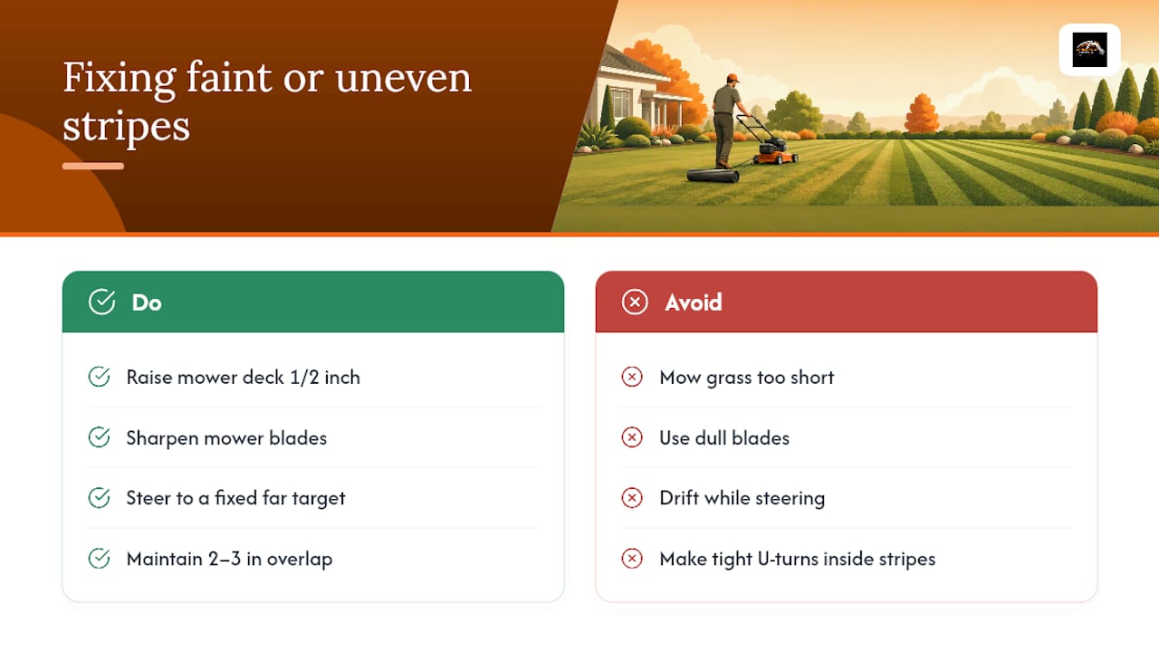 Why your stripes look faint or uneven — overview diagram