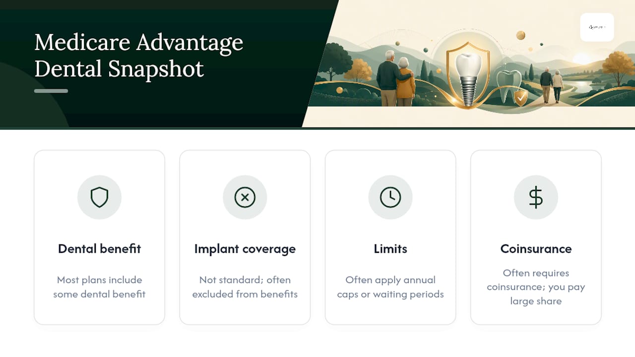 Medicare Advantage dental benefit coverage comparison