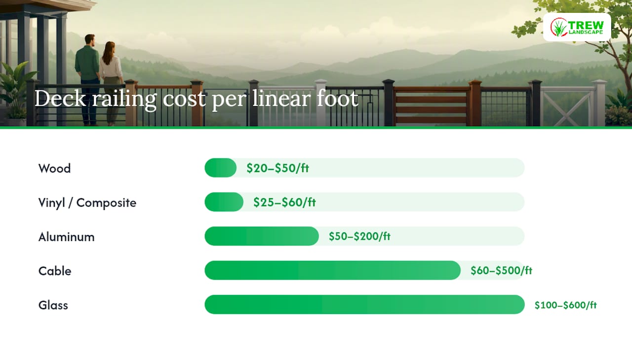 What Deck Railing Costs per Linear Foot — overview diagram