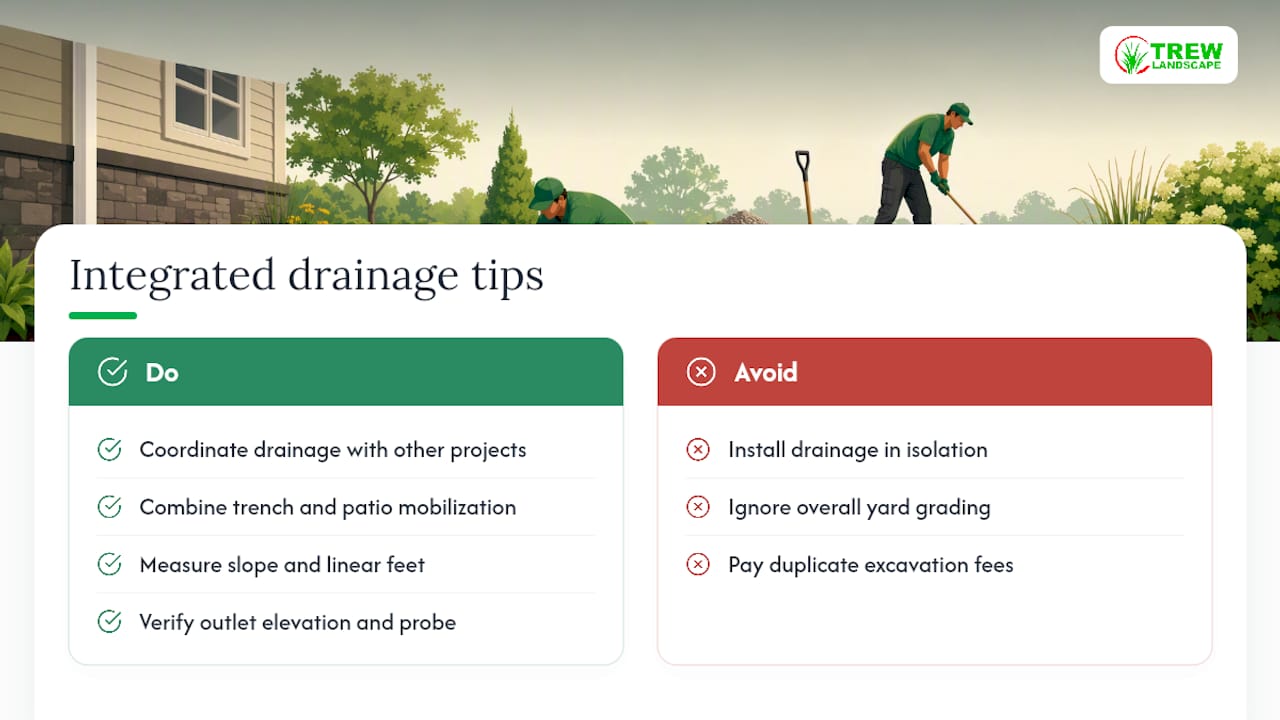 Why Integrated Drainage Planning Saves Money Long-Term — overview diagram