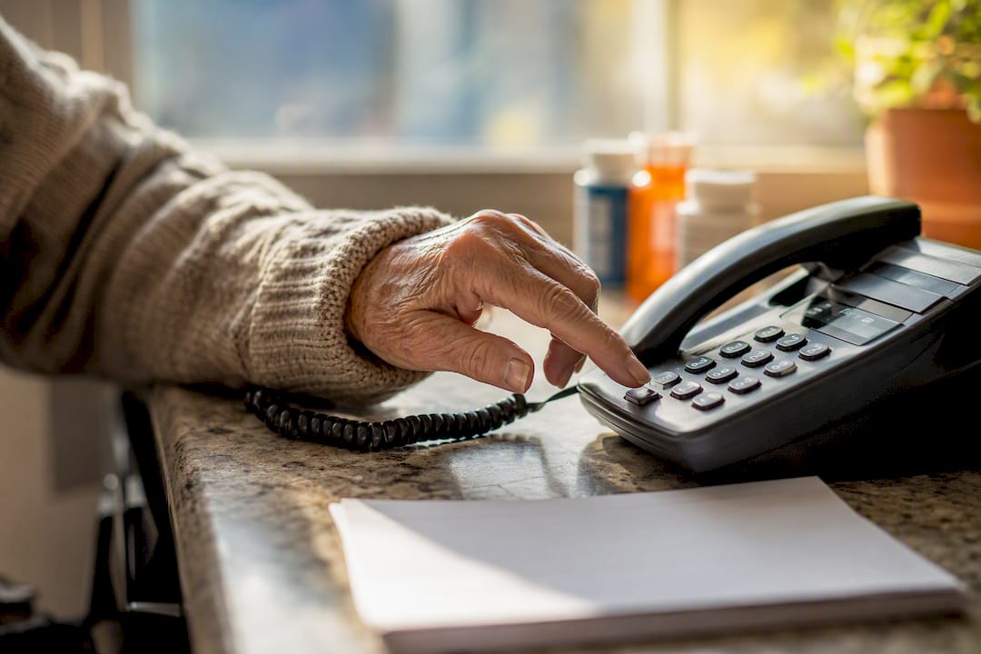 Hand dialing phone for specialist referral