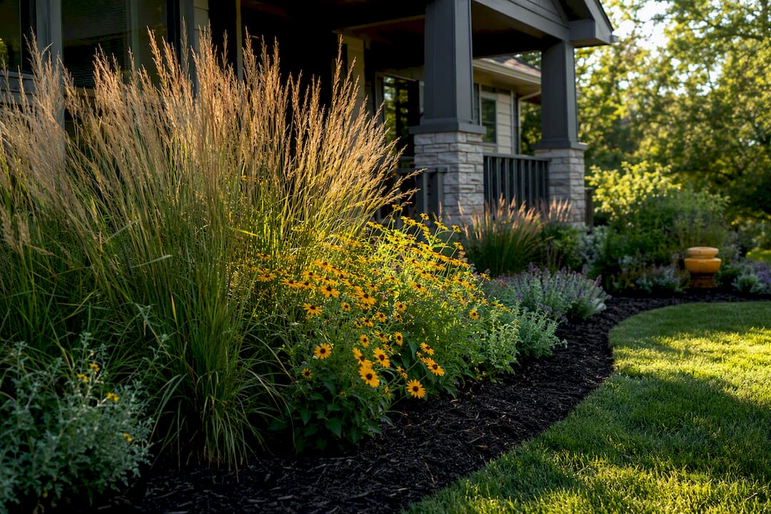 Native plants in a low-maintenance Kansas City yard
