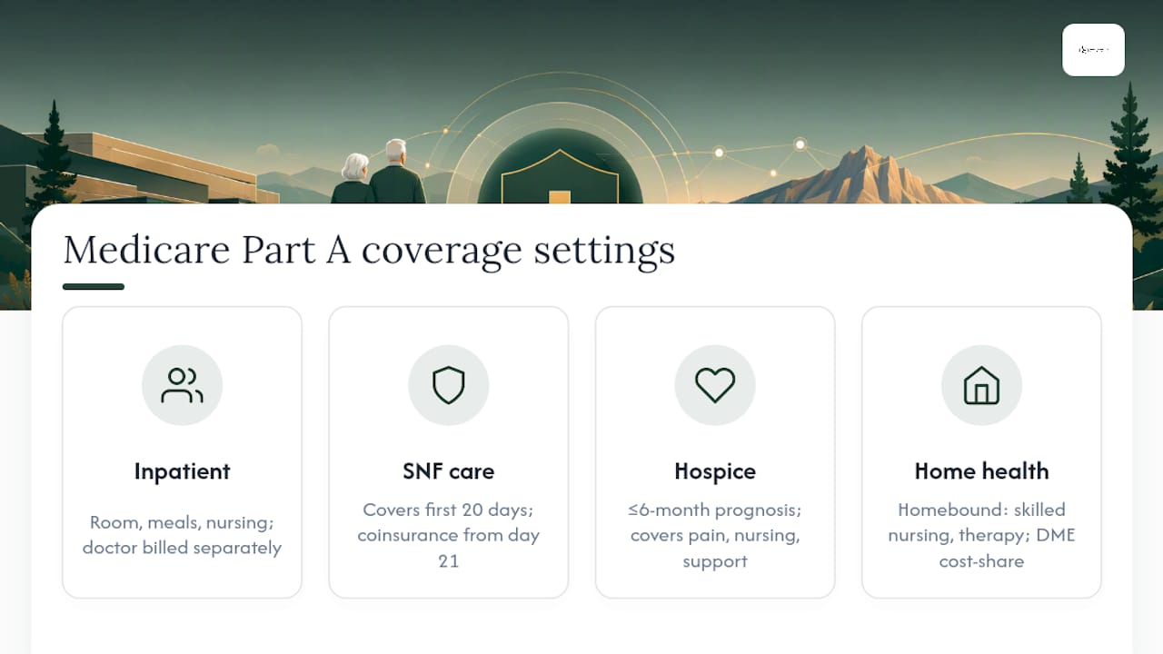 Four Medicare Part A coverage settings