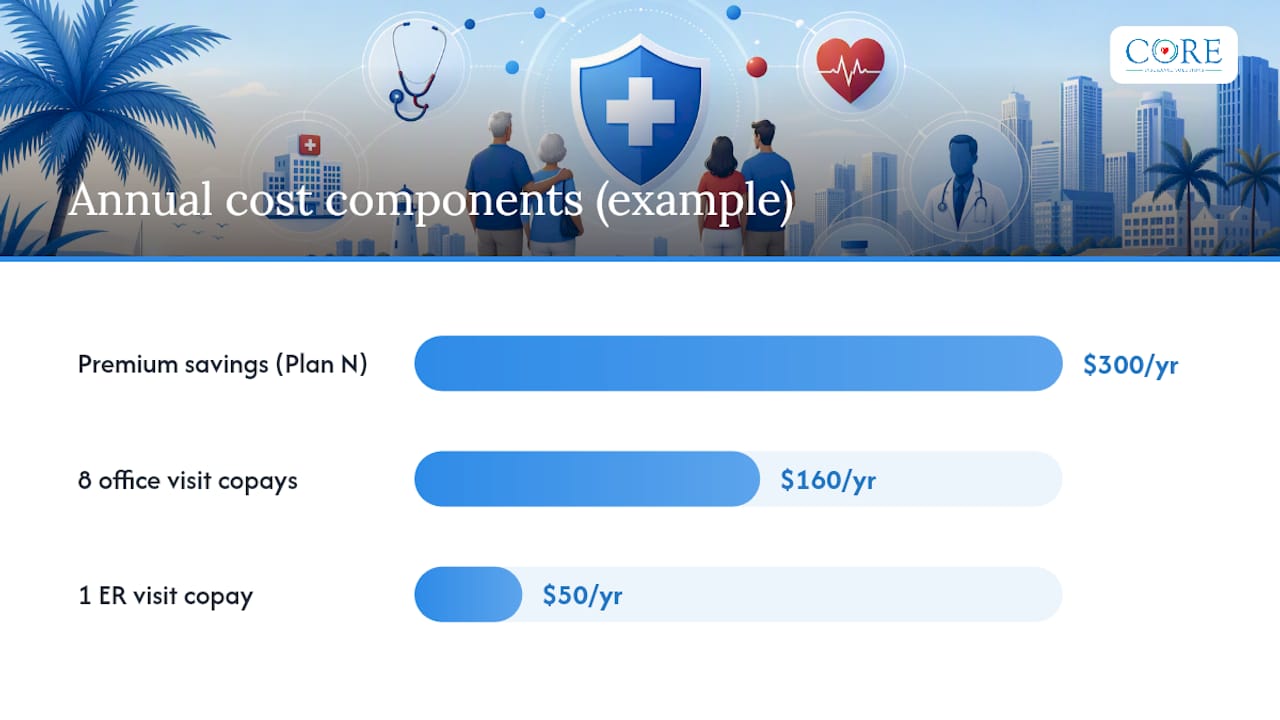 Plan G vs. Plan N: Which Costs Less Over a Year? — overview diagram