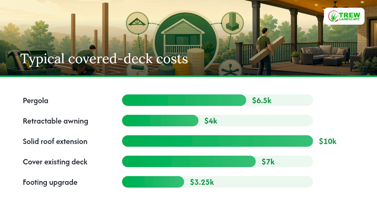 What a Covered Deck Actually Costs — overview diagram