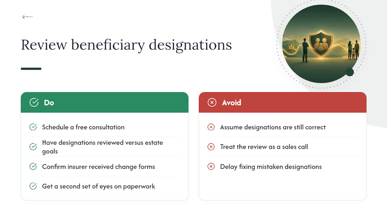 Get Your Beneficiary Designations Reviewed the Right Way — overview diagram