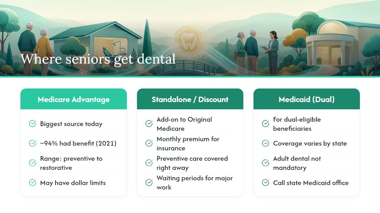 Three paths to Medicare dental coverage