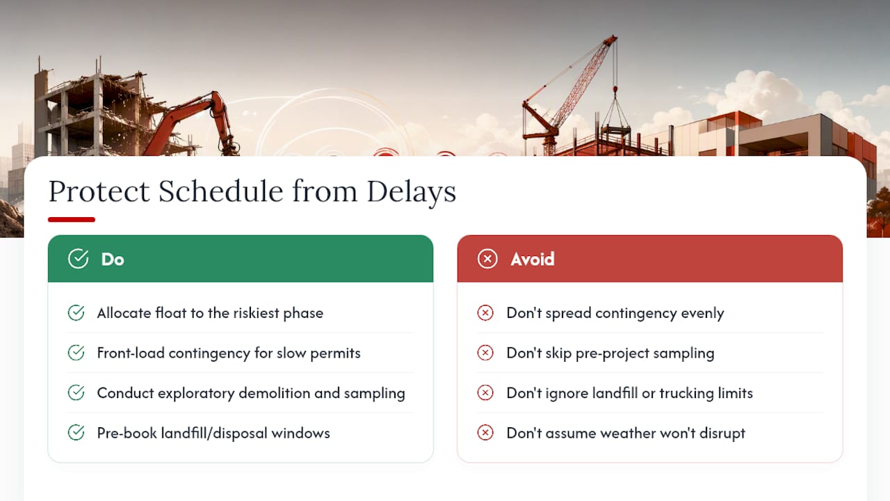 How Do You Protect the Schedule From Delays? — overview diagram