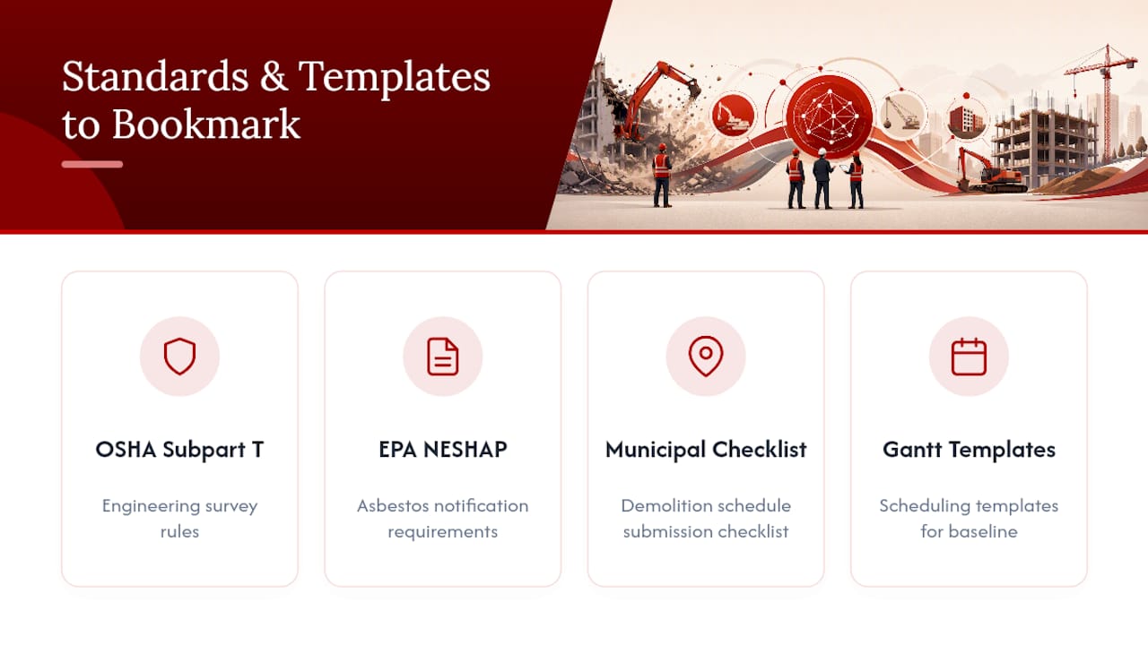 Key Standards and Templates Worth Bookmarking — overview diagram