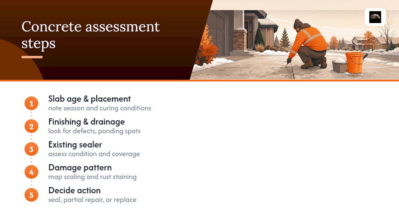 What a Concrete Assessment Actually Checks — overview diagram