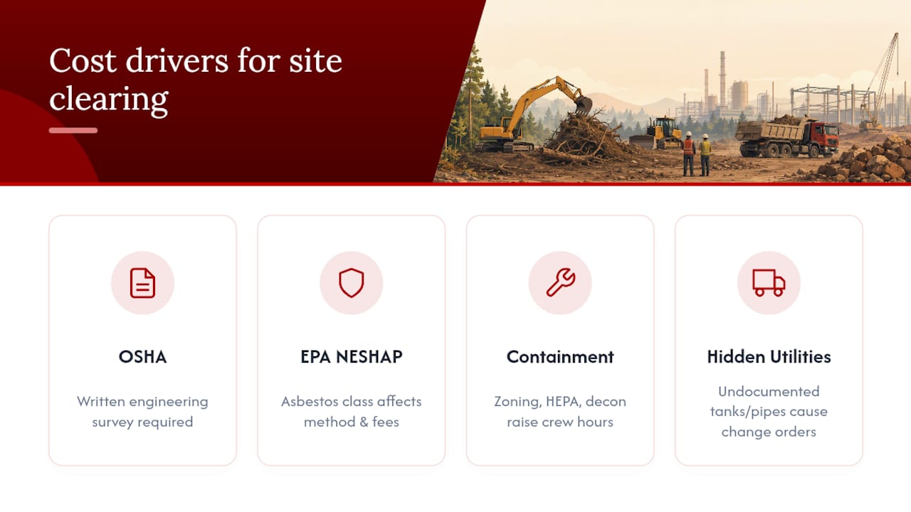 What Regulatory and Site Factors Push Cost Up? — overview diagram