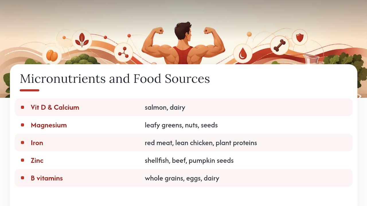 Micronutrients and supporting food sources