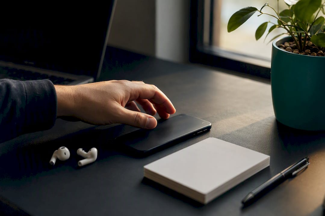 Person preparing to send email campaign