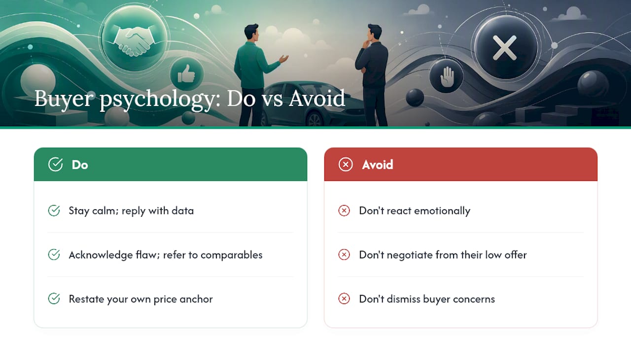 Understanding buyer psychology and common negotiation tactics — overview diagram