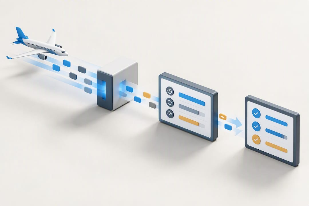 Automated flight data update workflow
