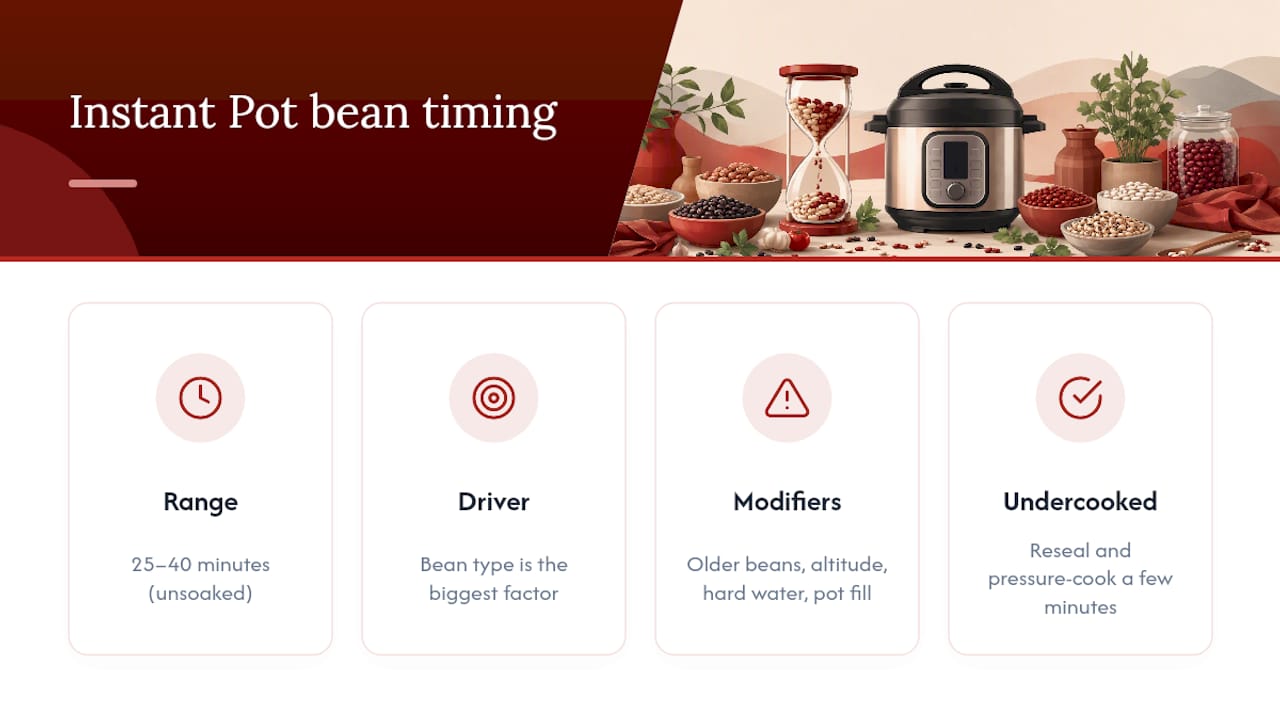 How Long Do You Cook Beans in an Instant Pot? — overview diagram