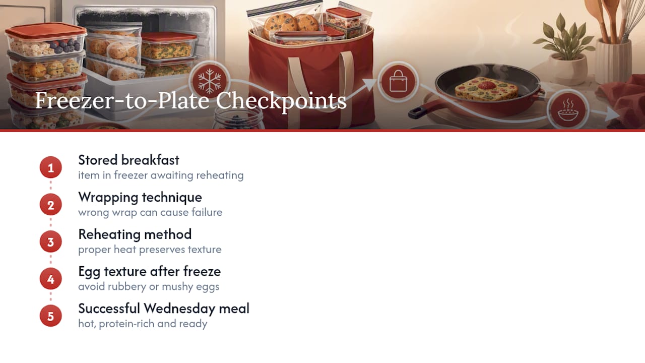 Three breakfast meal prep failure checkpoints
