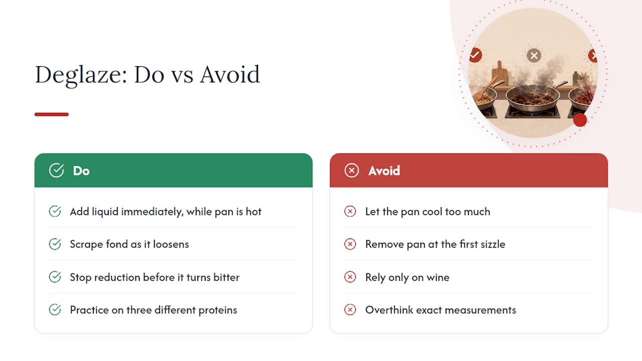 Why Most Advice on Deglazing Overcomplicates It — overview diagram