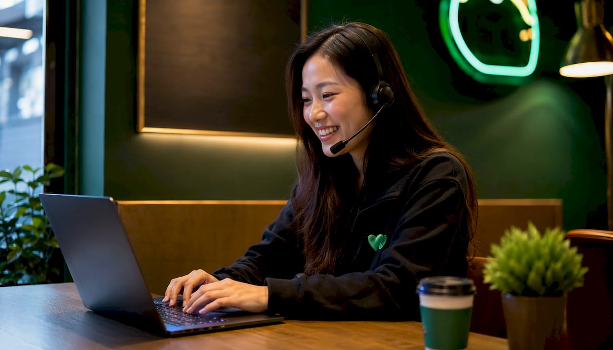 Customer support agent assisting crypto payouts