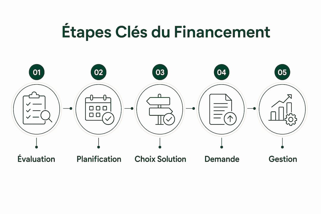Infographie : les grandes étapes du financement d’une PME