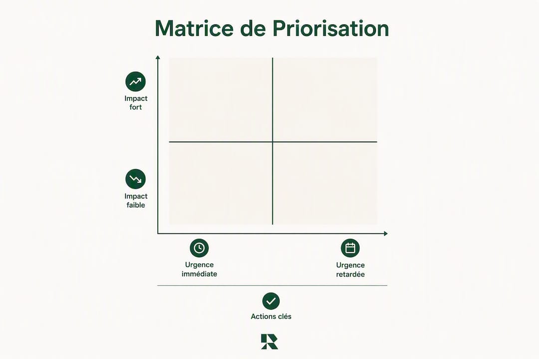 Infographie : comment hiérarchiser efficacement les actions à mener en gestion de trésorerie