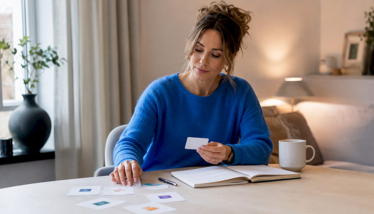 Coachingskaartjes om handen te ordenen