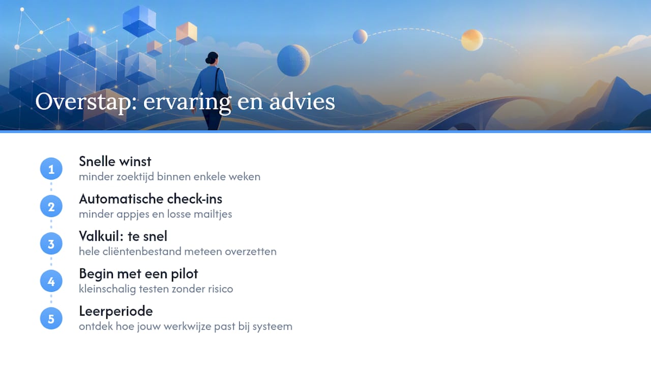 Schema van effecten en proces bij het invoeren van een geïntegreerd coachesysteem