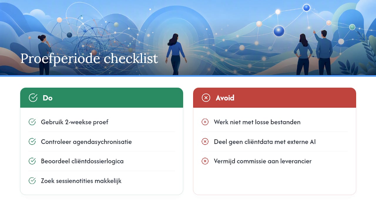 Waarom Exantur een praktisch alternatief biedt voor coaches die Excel willen vervangen — overview diagram