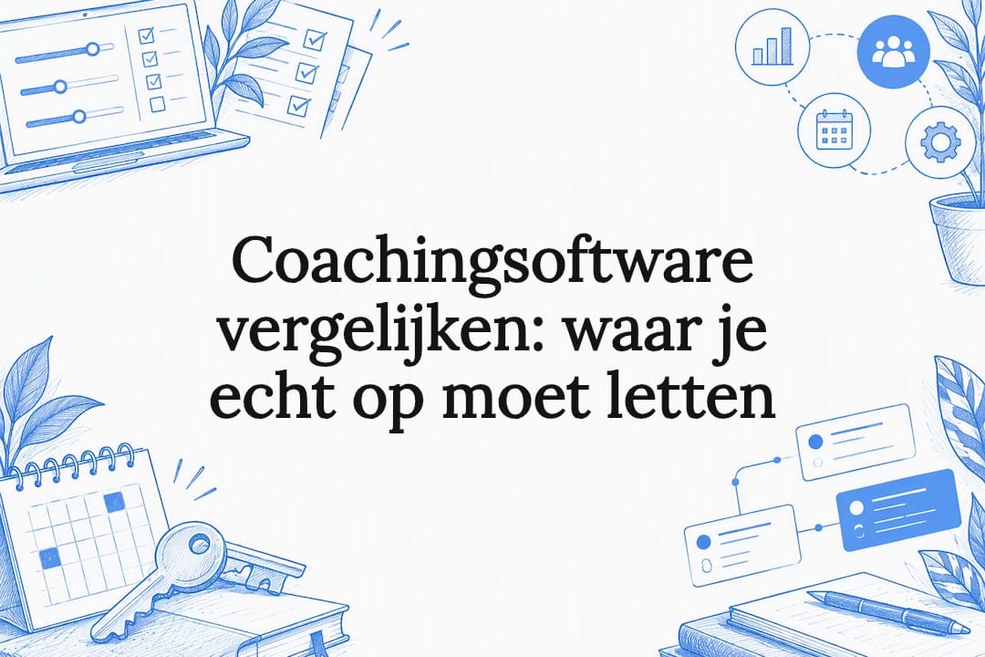 Atmospheric title card for comparing coaching software