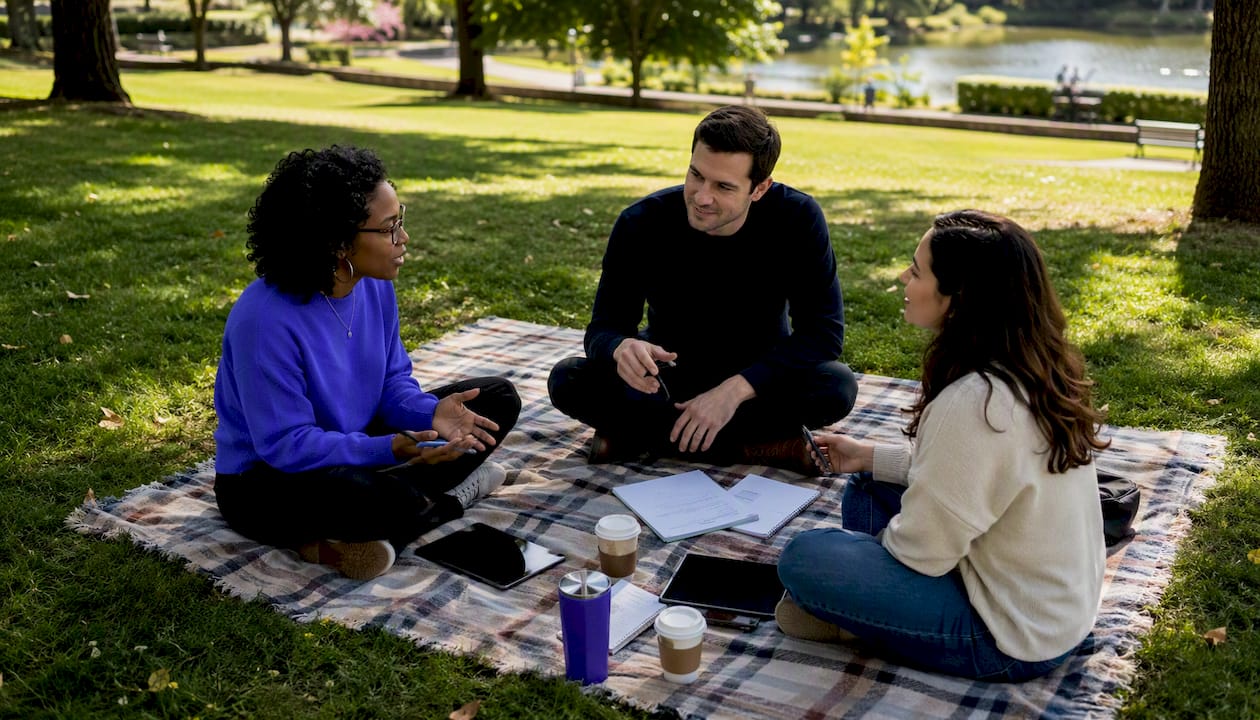 Diverse team discussing vendor responses
