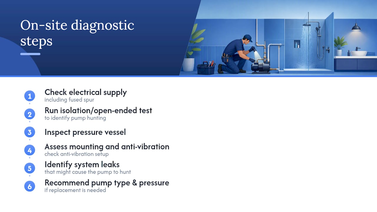 Jmplumbingservicesltd: local pump diagnostics in Cardiff and the Vale of Glamorgan — overview diagram