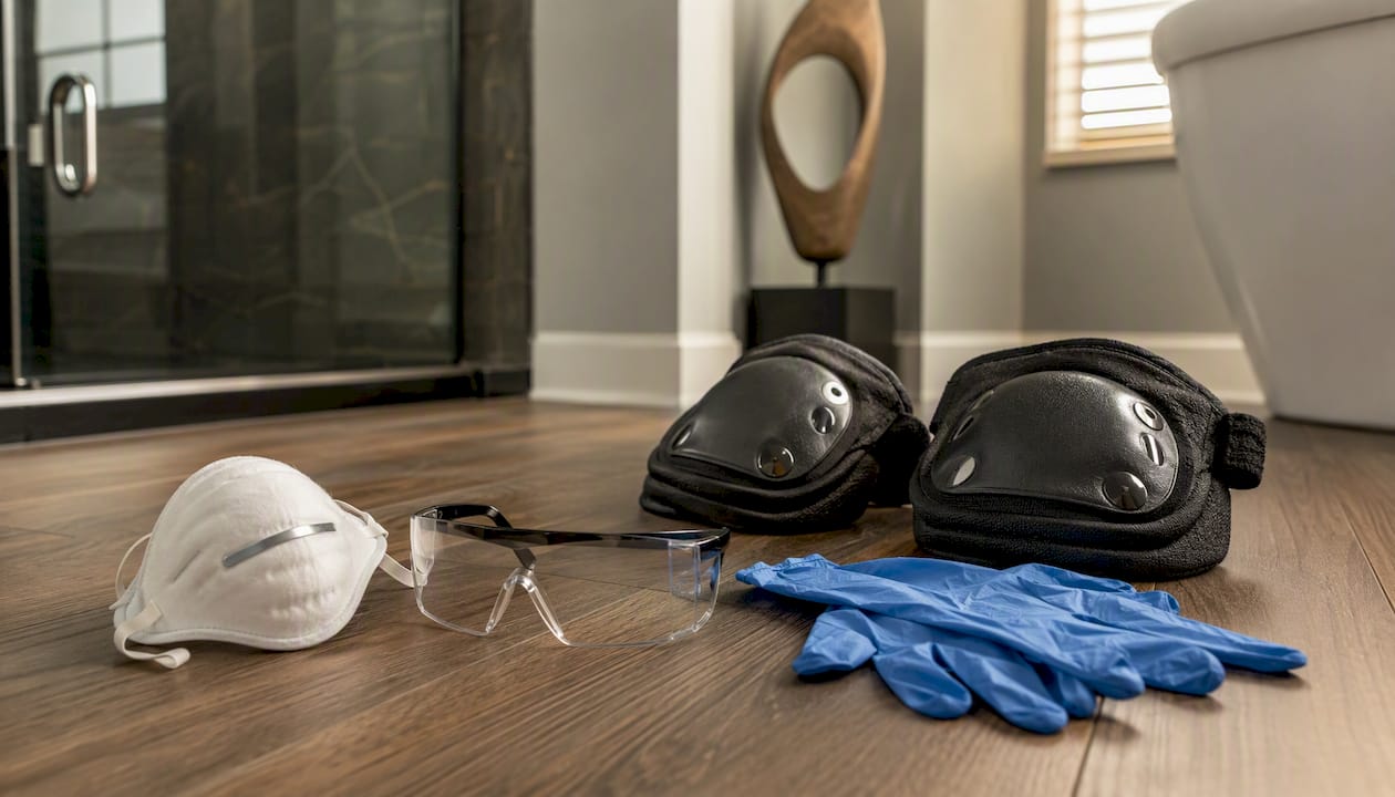 Safety gear for bathroom mold protection