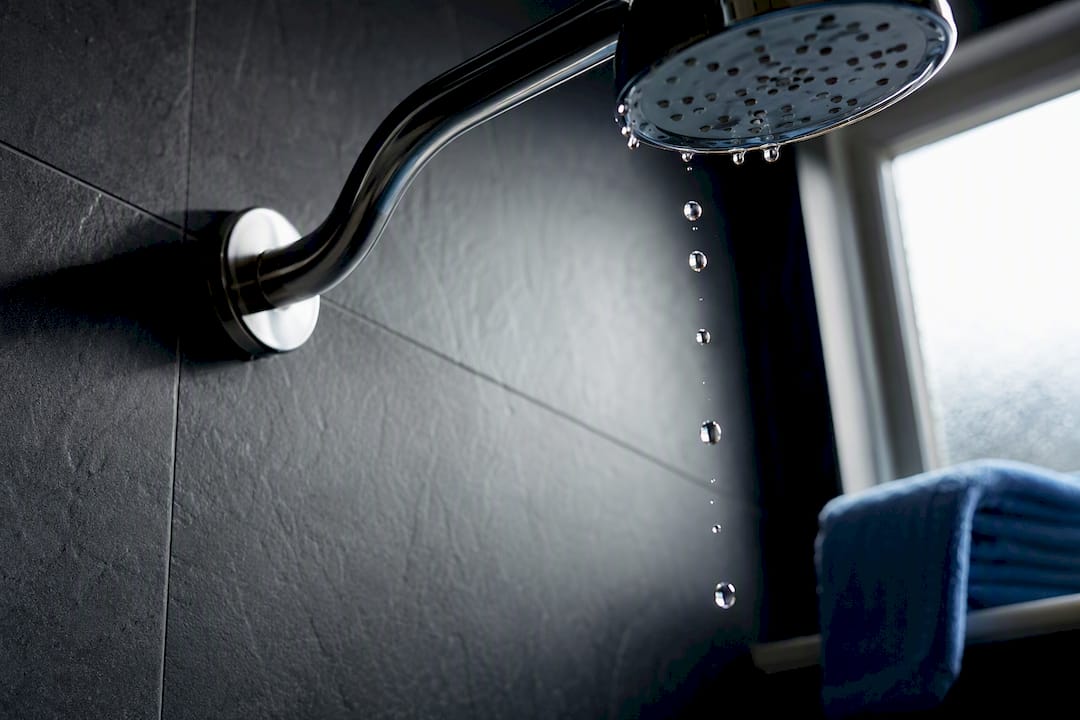 Water dripping from shower head