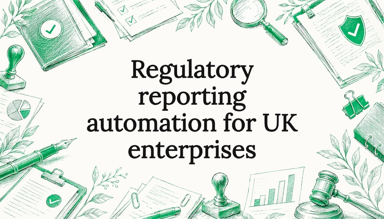 Decorative title card illustrating regulatory automation