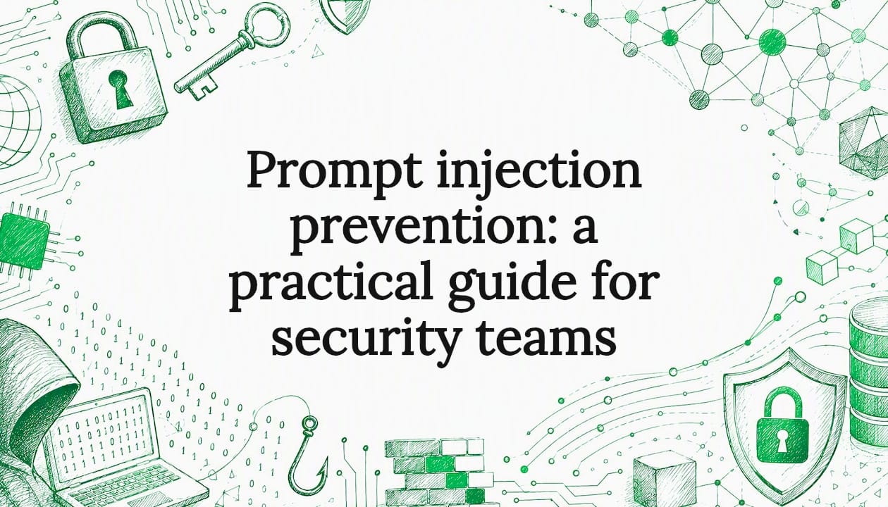 Decorative title card illustration for AI security article