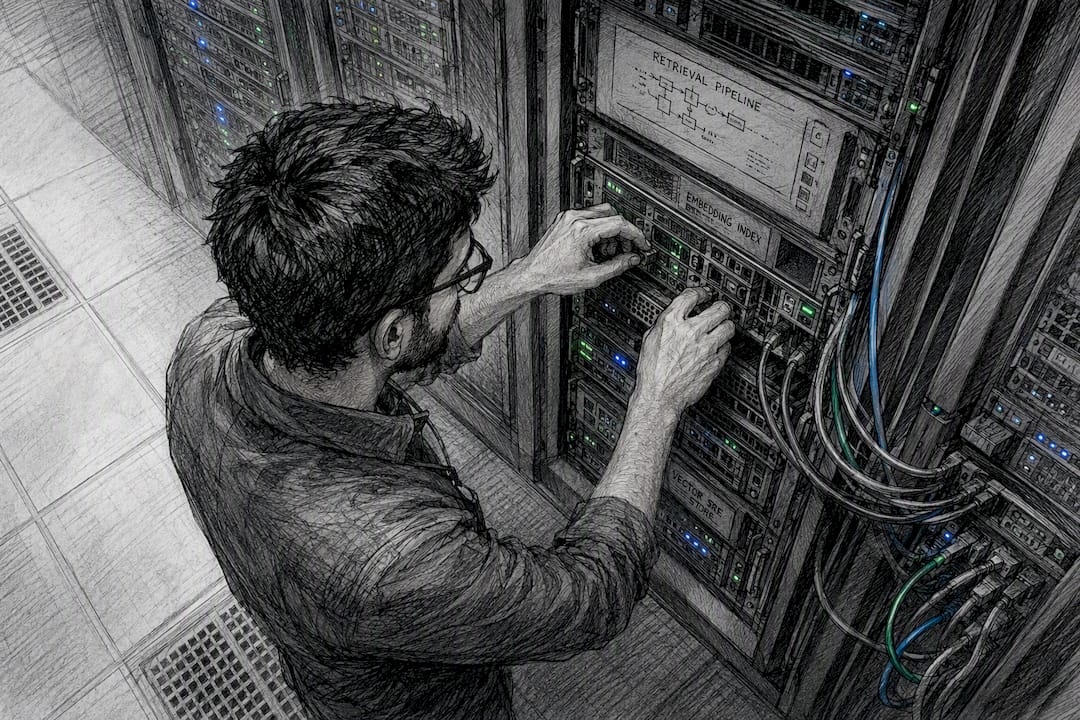 Data engineer tuning AI retrieval servers