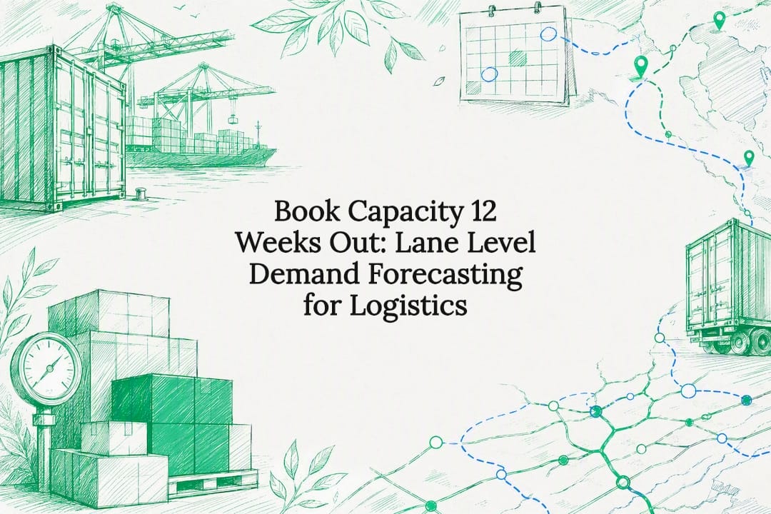 Decorative logistics forecasting title card