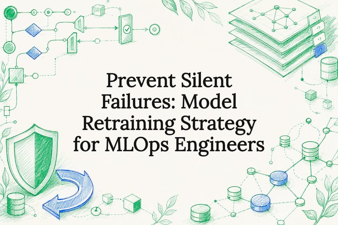 Decorative MLOps retraining title card