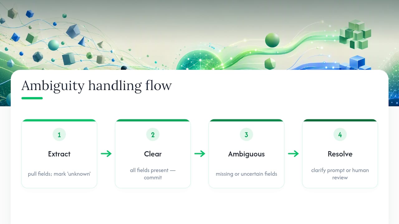 Two-pass workflow for ambiguous inputs